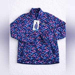 NWT Eddie Bauer Kids Fleece Pullover Girls Size L 14/16 Quarter Zip Jacket